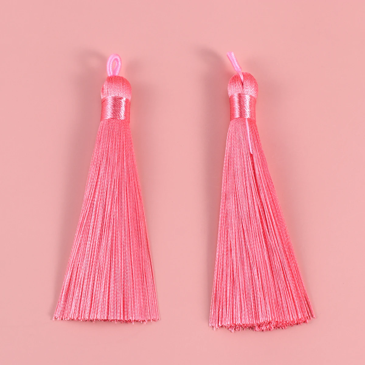

20 Pcs Fringe Ice Silk Earring Tassels Charms for Jewellery Making Chinese Style Pink Earrings Women Accessories