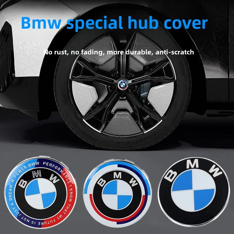 

4PCS 56mm 68mm Wheel Center Hub Cap Badge wheel Sticker decoration For BMW X1 X3 X5 E39 E46 E90 F20 E60 F30 E36 F10 E87 E70 E91