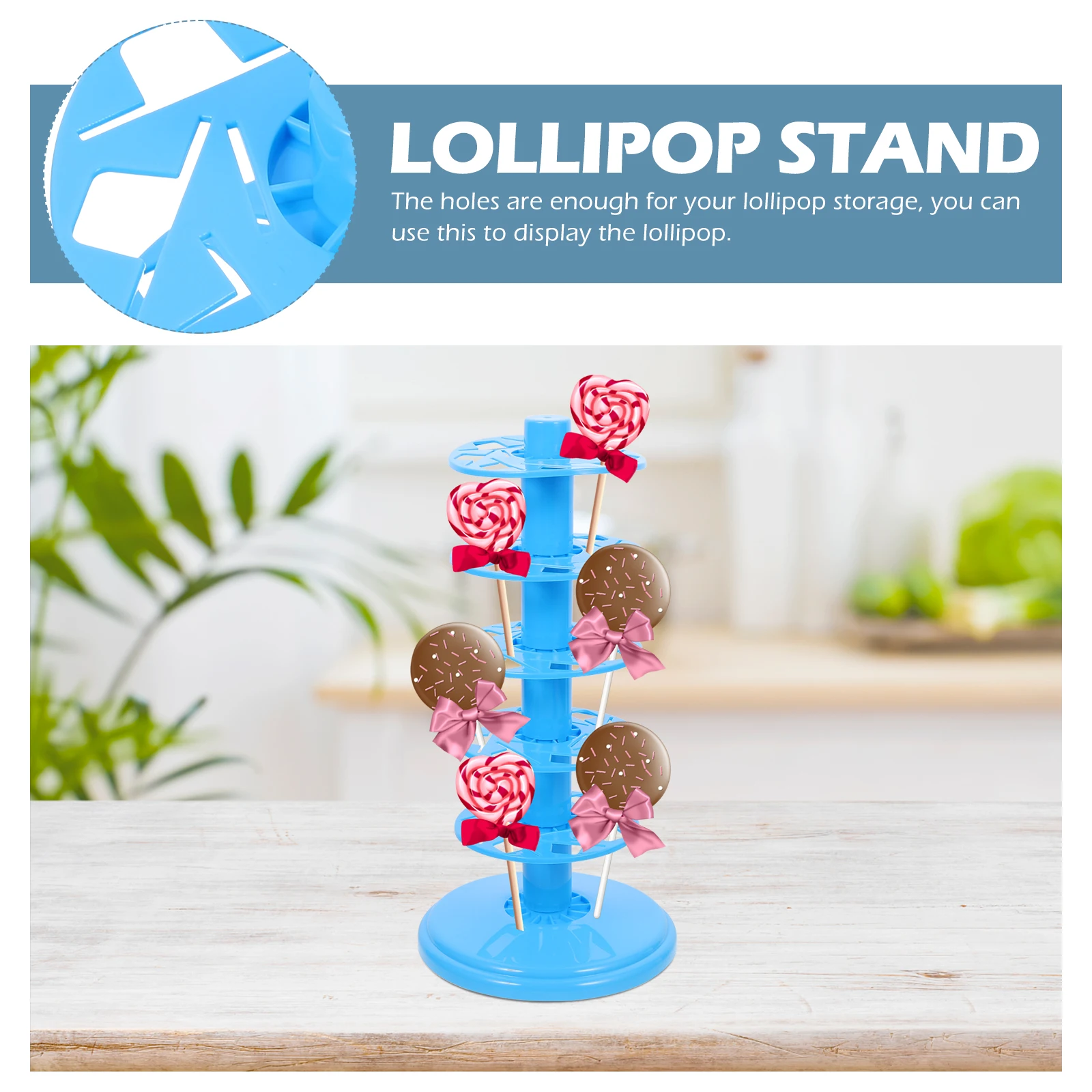 

2pcs Display Base 5 Layers Reusable Tiered Stands Party Holder Candy Party Decoration Lollipop Display Stand Multi-Tier Lollipop