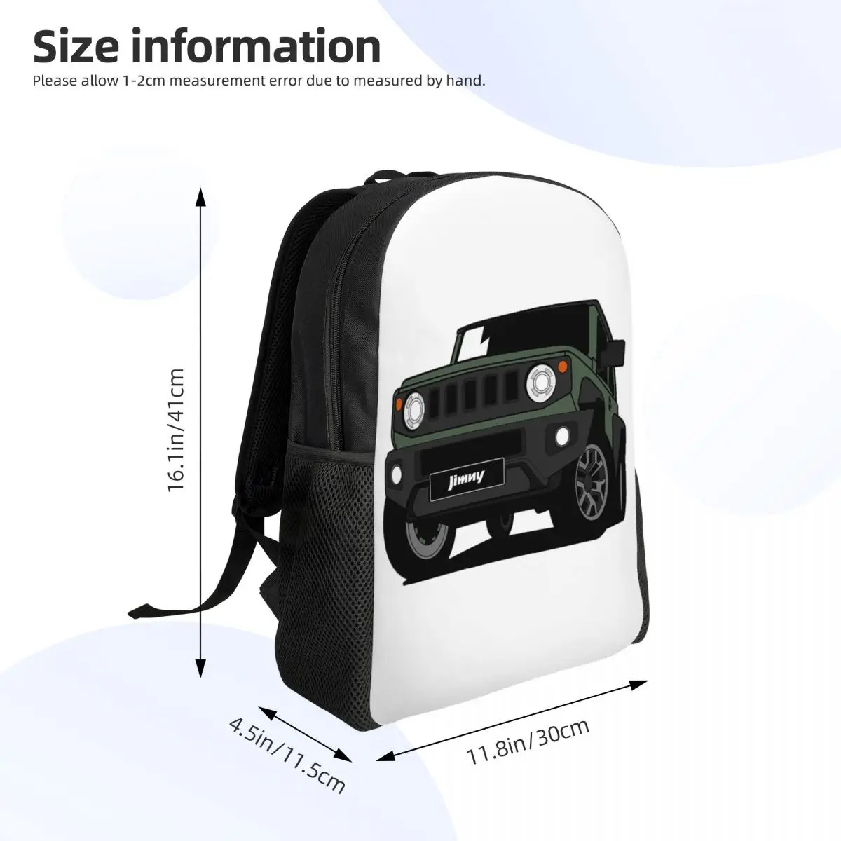 Mochila verde Jimny para estudiantes, mochila escolar, senderismo, viaje, mochila para hombres y mujeres, mochila de moda, bolsos de hombro