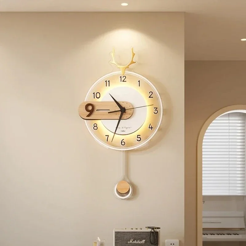 

Luxury Horloge Murale Home Decoration Nordic Minimalist Wall Clocks Restaurant Interior Design Aesthetic Wall Watch Art Mural