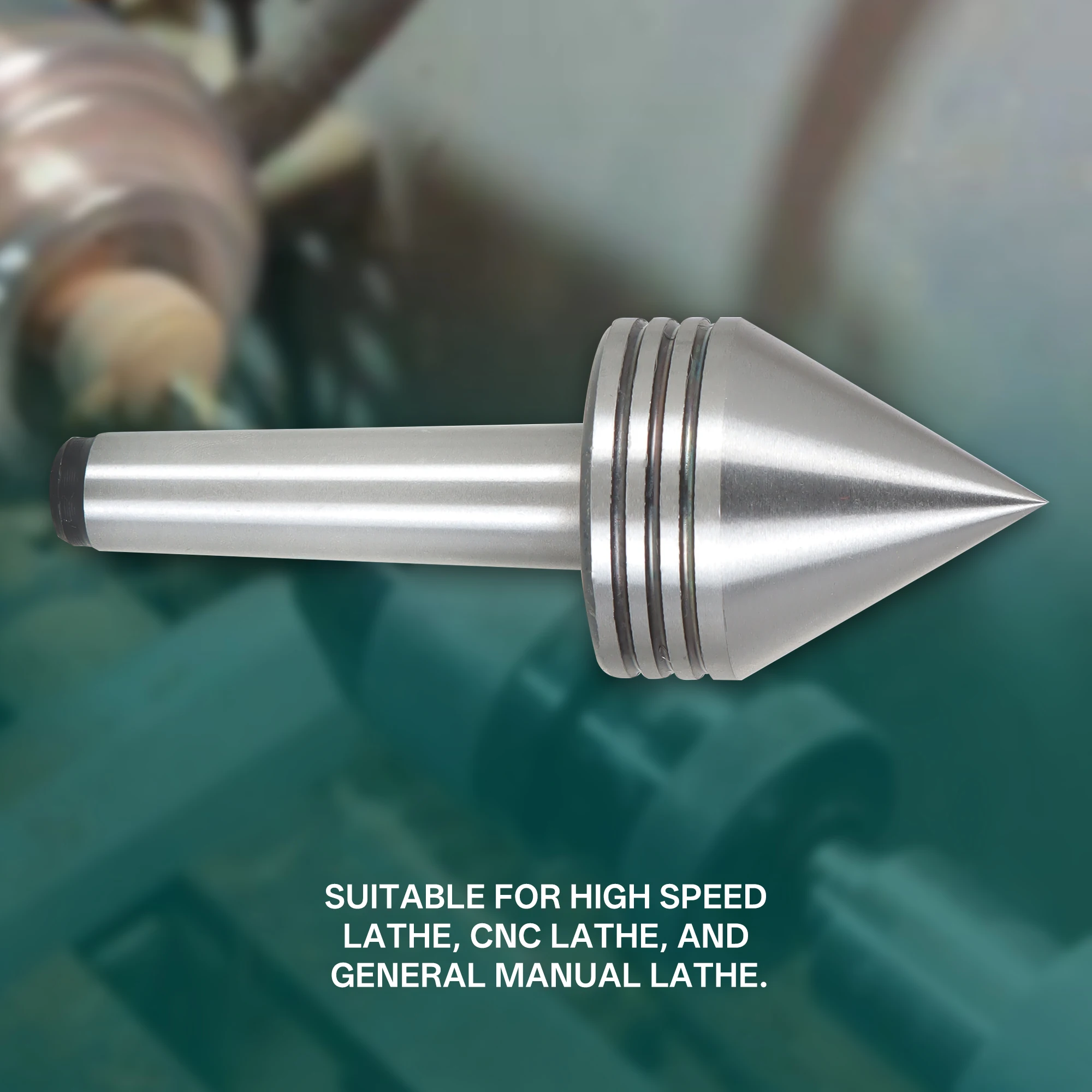 MT2 Rotary Live Center Accuracy 0.001 Inch 60 Degree Accuracy Machining MT 2 Live Center