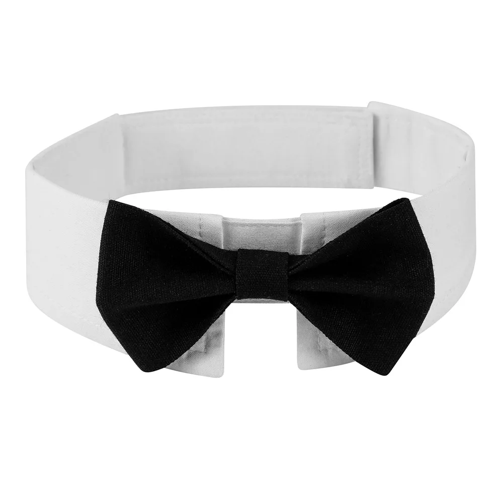 Adjustable Dog Cat Formal Necktie Tuxedo Bow Tie Collar Wholesale Pet Apparel Accessories for Wedding Holiday Party Gift view 5