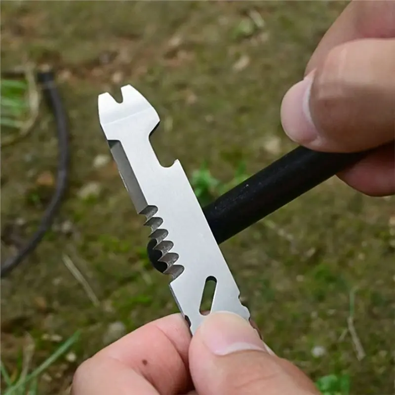 ABAG الفولاذ المقاوم للصدأ متعدد الوظائف قضيب رفع مفتاح ربط سداسي صغير أداة خارجية متعددة الوظائف