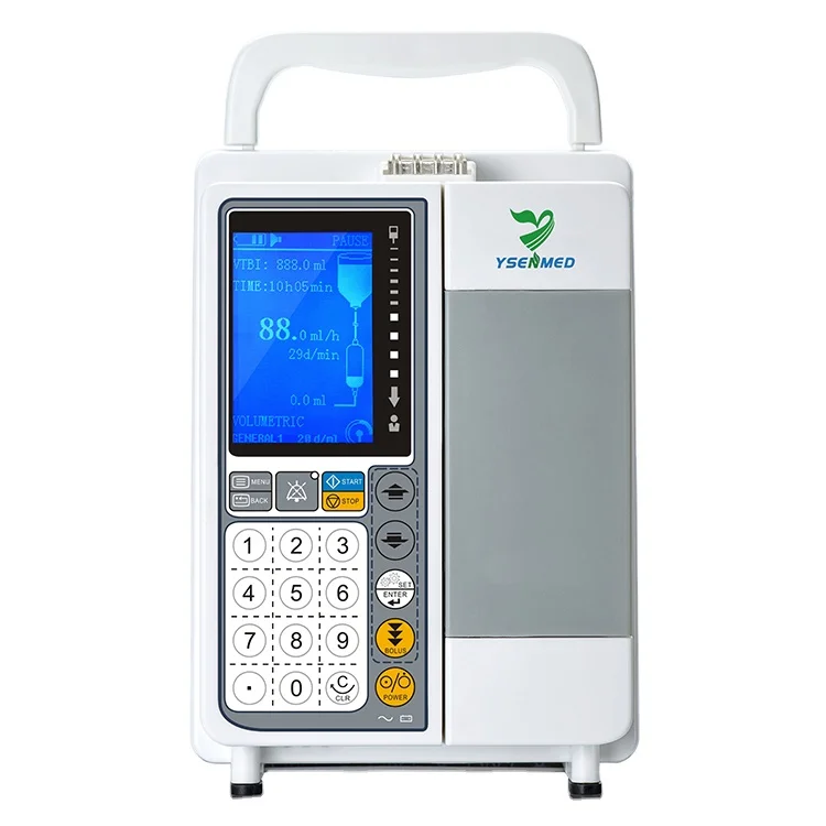 Hospital Clinical YSSY-710 Low Price Auto Portable Infusion Pump Quality Electric Medical Syringe Pump For Sale