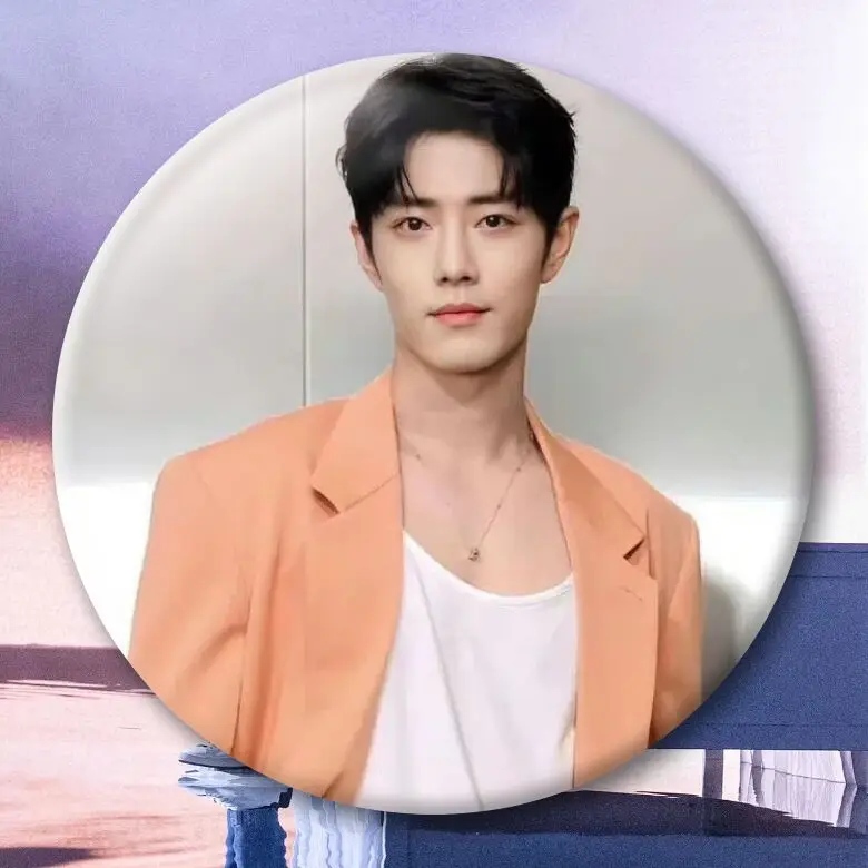 Insignias de impacto de Xiao Zhan, mercancía de estrellas, soporte de estrellas, broches de hojalata, mochilas escolares, ropa, colgantes, regalos, amigos