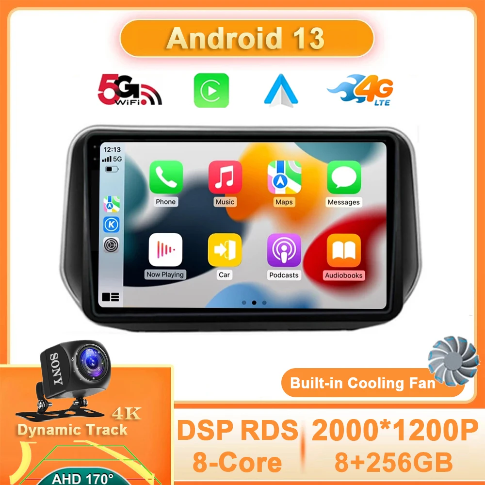 

Android 13 Car Radio For Hyundai Santa Fe IX45 2018 2019 - 2021 Navigation GPS WIFI Stereo Multimidia Video Player Carplay Auto