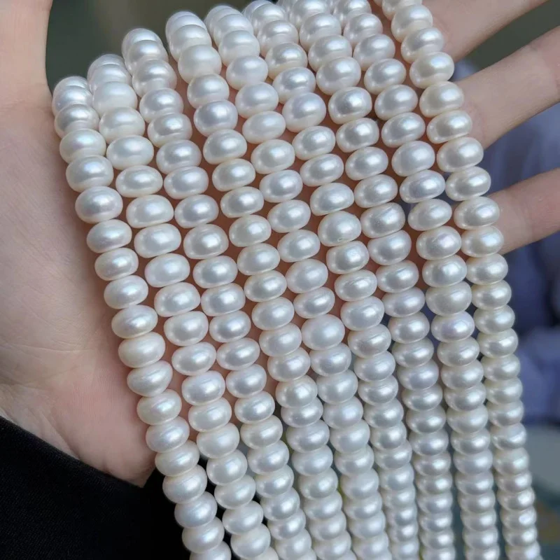 Freshwater Pearl 8-Mm Loose Beads Slightly Flawed Handmade Necklace Bracelet