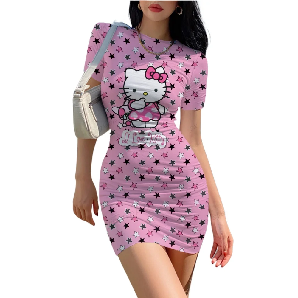 Dress for Women Sexy Dress Hello Kitty Mini Dress Beach Party Y2k Dress Vintage Dress Beach Summer Dress Women Design Sense