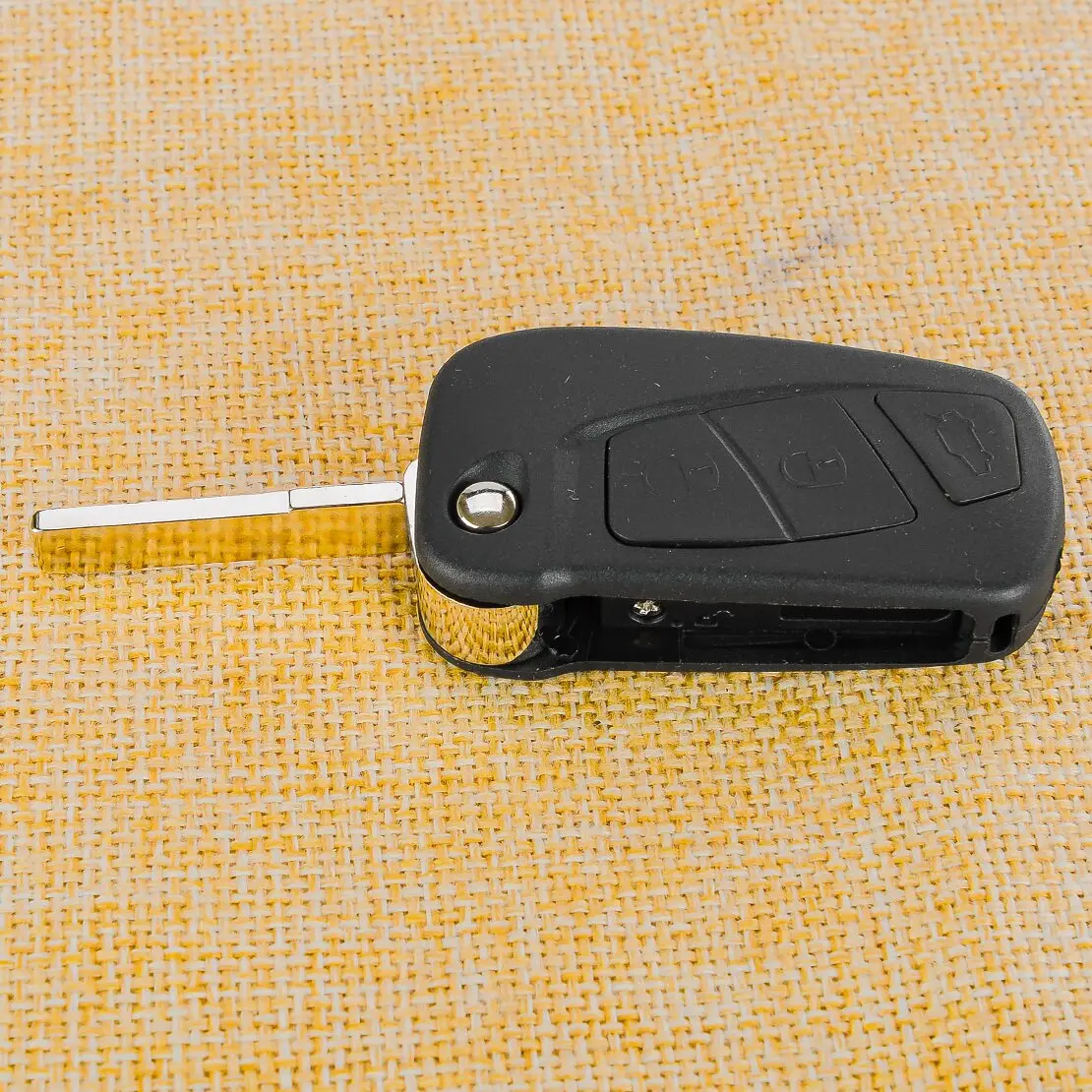 3 Buttons Flip Smart Key Fob Housing Folding Key Shell Case Cover fit for Ford KA RU8 2008-2010 2011 2012 2013 2014 2015 2016