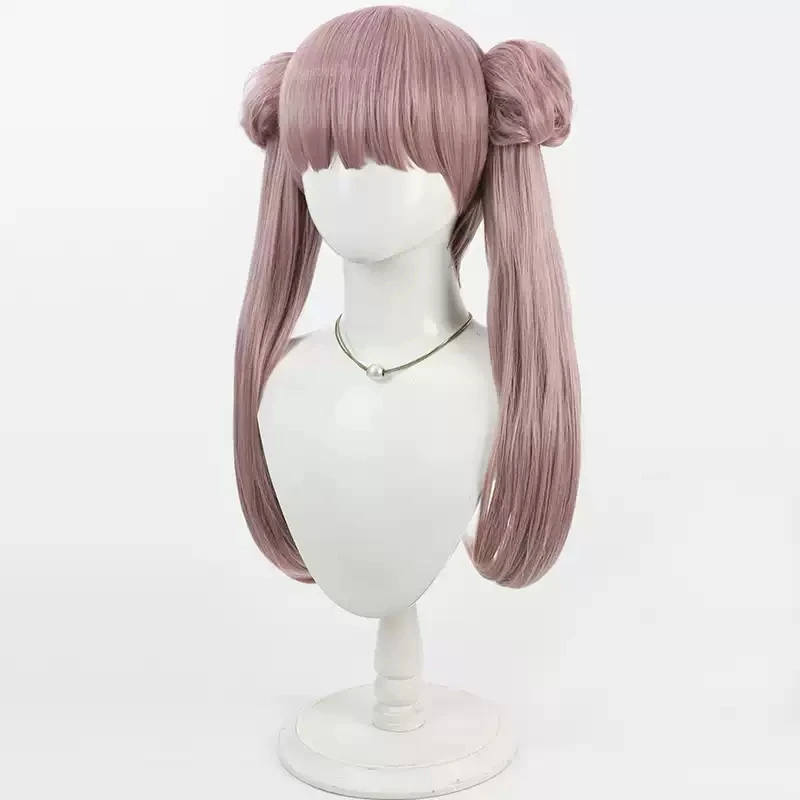 The Hundred Line Kako Tsukumo Cosplay Wig 60cm Long Double Ponytail Hair Last Defense Academy Halloween Party Women Girls