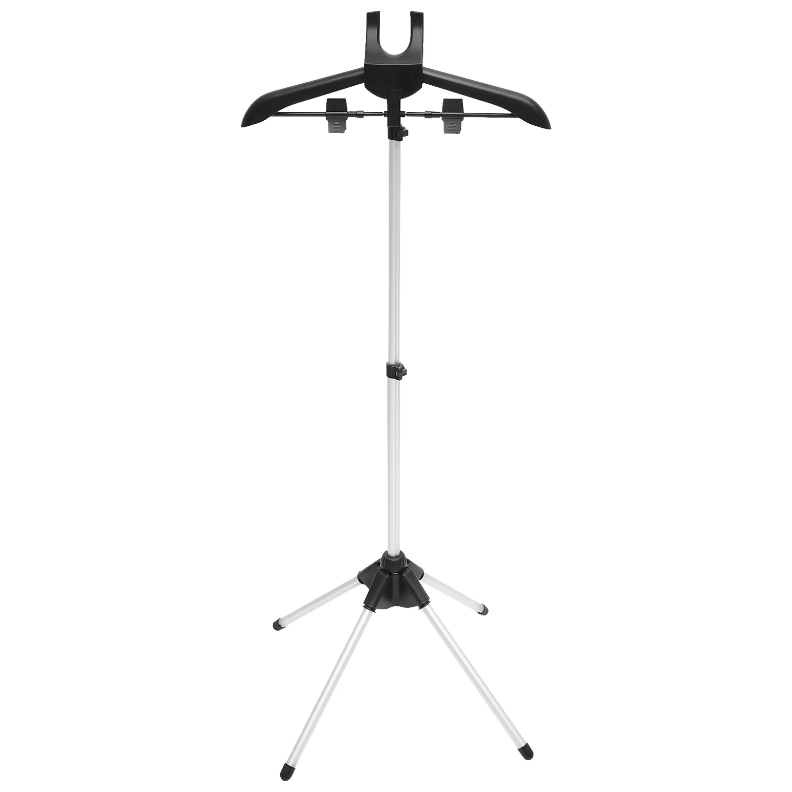 

Portable 1Set Aluminum Plastic Handheld Clothes Steamer Hanger Stand Telescopic Rod Adjustable Garment Rack Foldable Easy