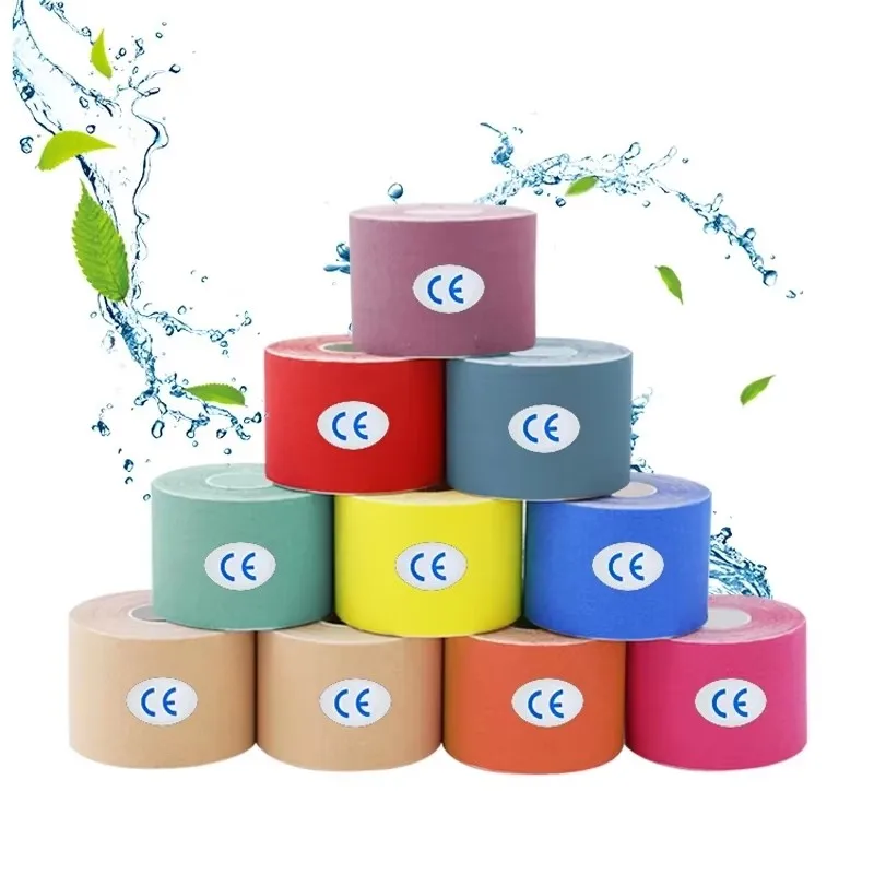 1/6 stücke kinesiologie klebeband kinesio klebeband Sportliche Erholung Elastische Kneepad Muscle Pain Relief Knie Pads Unterstützung Verband