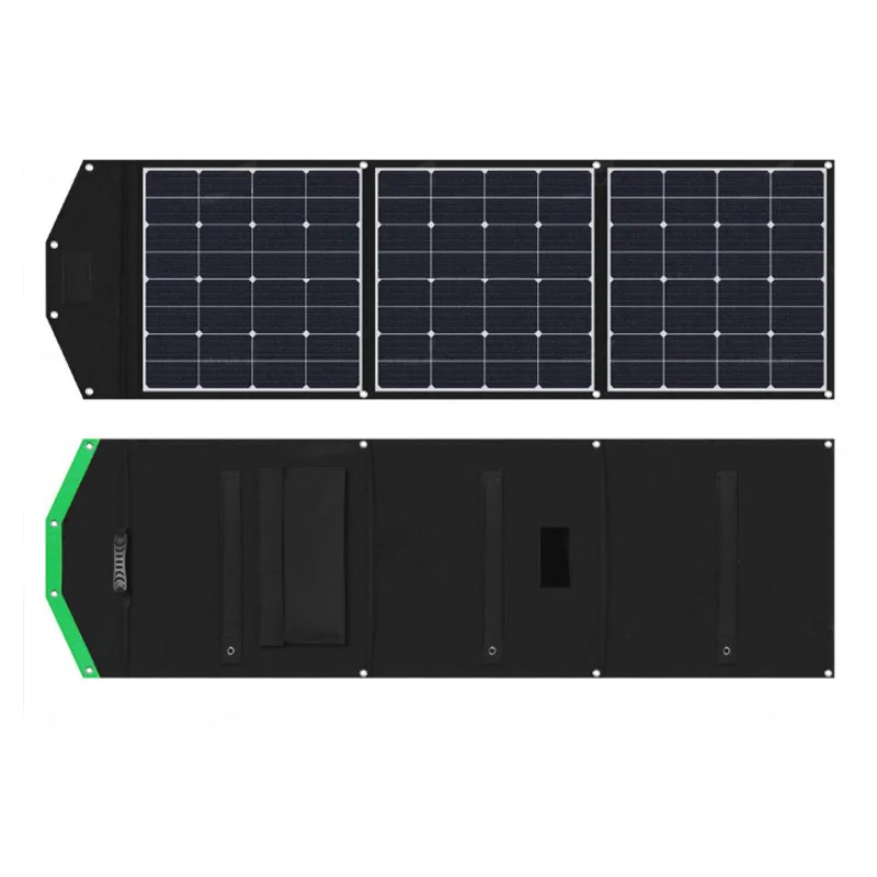 

150W foldable solar panel with kickstands QC3.0 USB-A Type-C for Jackery Rockpal,Goalzero,Suaoki,power generator most station