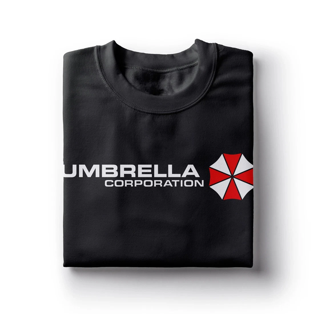 Inspired by Resident Evil, this Umbrella Corporation printed T-shirt is a unisex streetwear shirt suitable for all seasons.