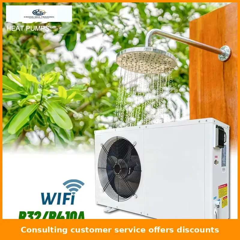 Domestic Hot Water Heating Up to 60°C Air-to-Water Split Heat Pump Heater with Water Tank Using R32 or R410A Refrigerant