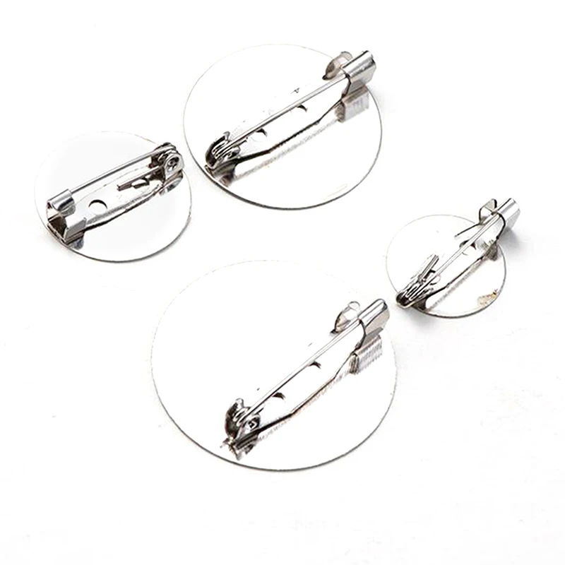 10 Pcs For DIY Jewelry Making Supplies Brooch Clip Base Pins Safety Pins Brooch Settings Blank Base