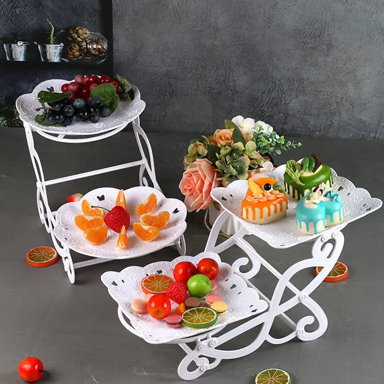 Fruit Plate Holder Birthday Cake Stand Dessert Table Decoration Trays Wedding Dim Sum Biscuit Display Rack Tools Fashion Tools