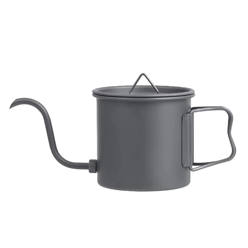 Pure titanium environmentally friendly lightweight foldable ultra-portable customizable outdoor camping tea set teapot teacup