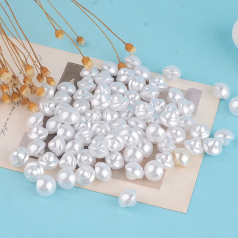 8/10mm round button beads DIY accessories handmade beaded shoes/clothing material imitation pearl semi-finished product