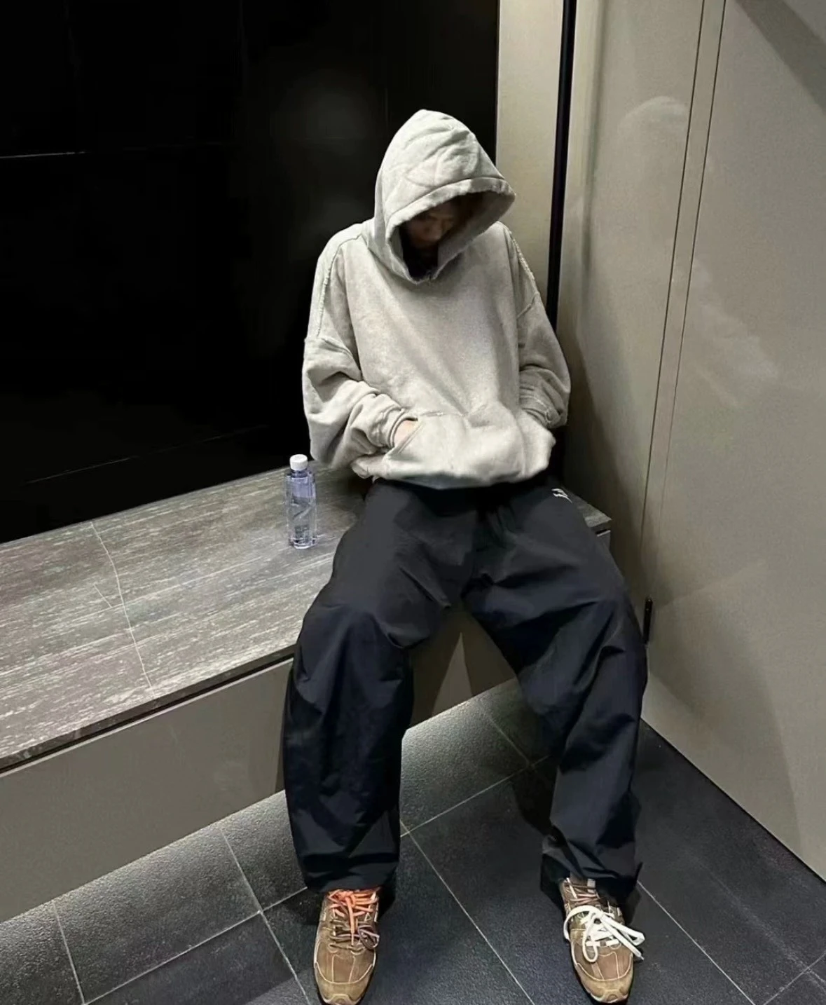 ER/F 24SS spoilt boxy splash pullover fleece hoodie