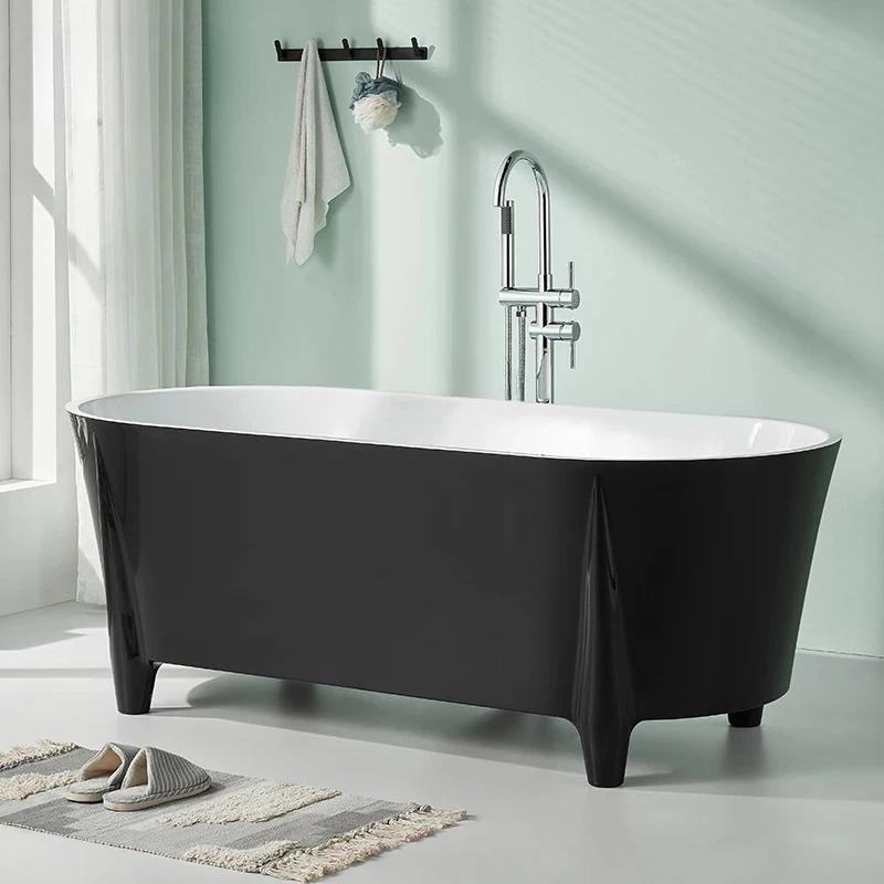 Акриловая ванна принцессы 1,2--1,7 метра, цельная бытовая отдельно стоящая европейская ванна для ног