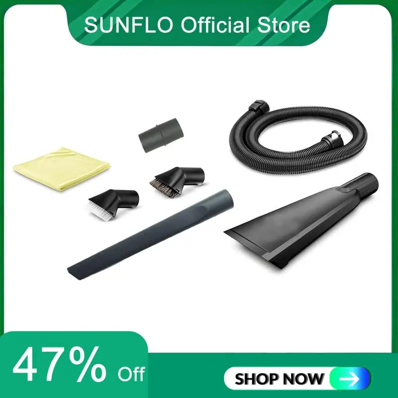 

SUNFLO Vehicle Interior Cleaning Kit For Karcher Vacuum Cleaners 35Mm Long Flat Slit Suction Head Set