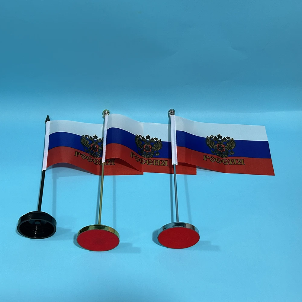 SKY FLAG Office Desk Flag of Russia's President Flag 14x21cm Polyester Russia Russian National Banner Desk Ornaments Flags