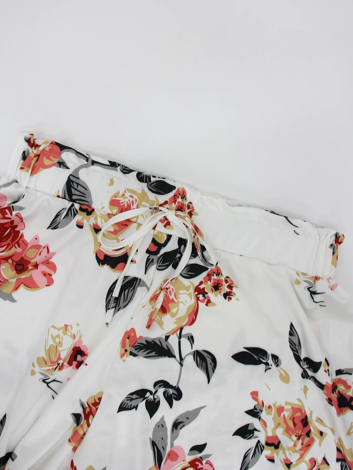 Plus size shorts femininos elegante floral impressão saia de cintura alta cintura elástica casual verão praia férias estilo