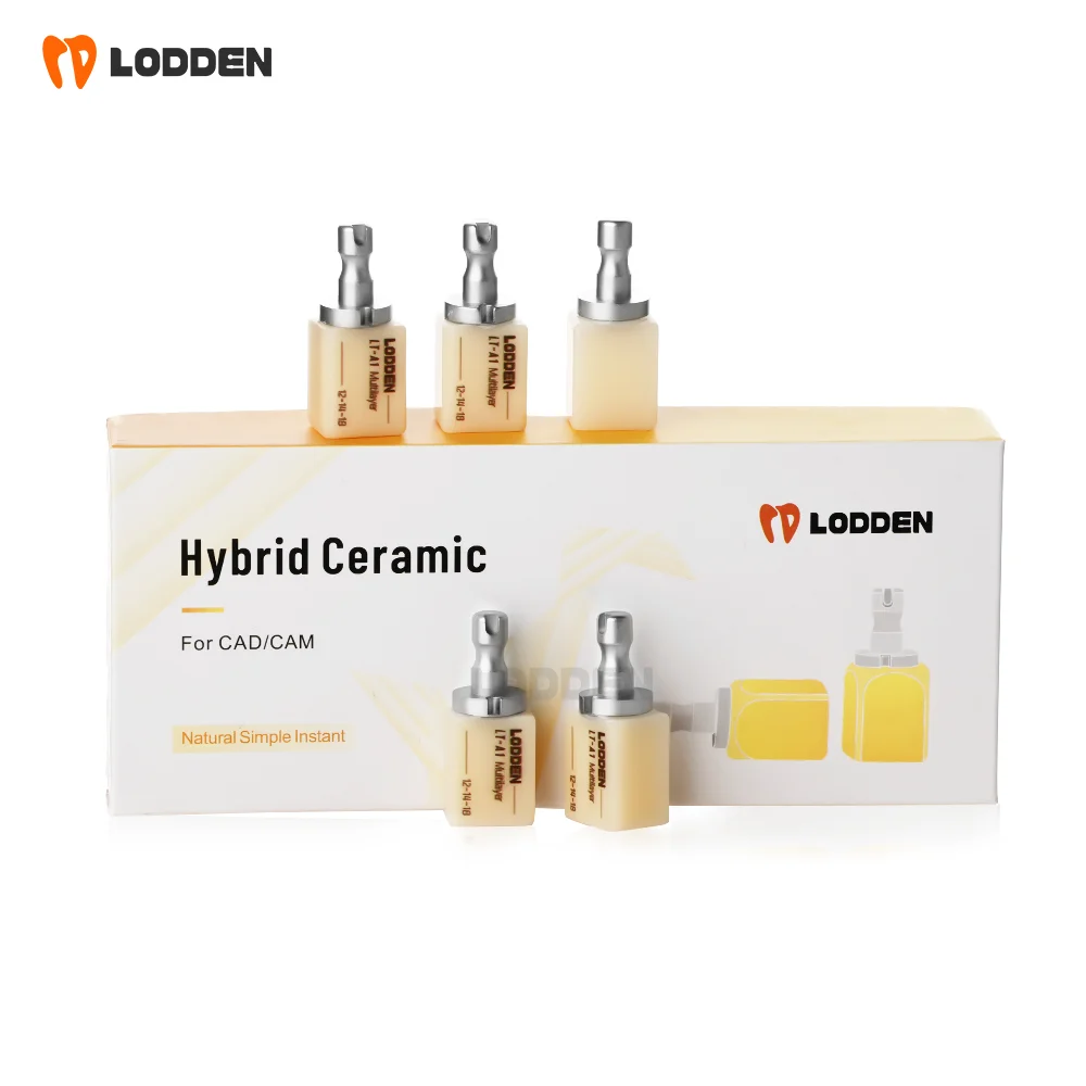 Picture 3: LODDEN Hybrid Ceramic Multilayer Block LT A1/A2/A3/B2 for CAD CAM Open System Hybrid Ceramic Cube Dental Lab Material
