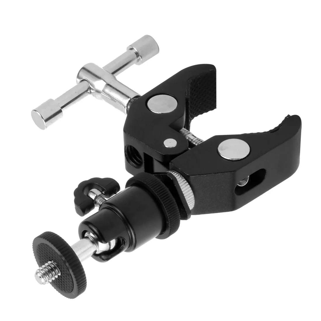 Super Clamp Mount Halter mit Stativ Kugelkopf Adapter für Gopro für Insta360 DSLR Monitor LED Blitzlicht Kamera Röhren halterung – Detail 23