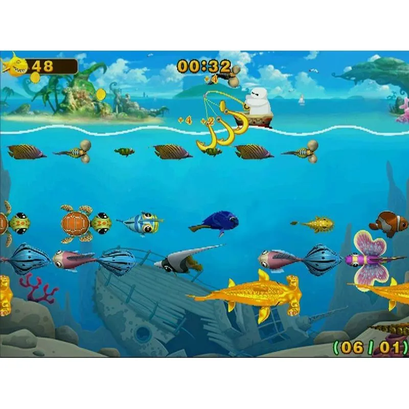 Arcade Fish Game Fishing Shotting Games Mainboard Simulator Kit Cable For Kids Amusement Machine