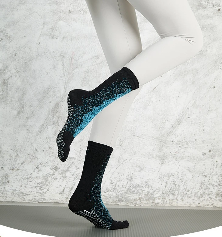 

Дышащие хлопковые нескользящие носки с пятью пальцами для йоги, пилатеса, фитнеса, противоскользящие носки для тренажерного зала и танцев, легкие спортивные носки для женщин