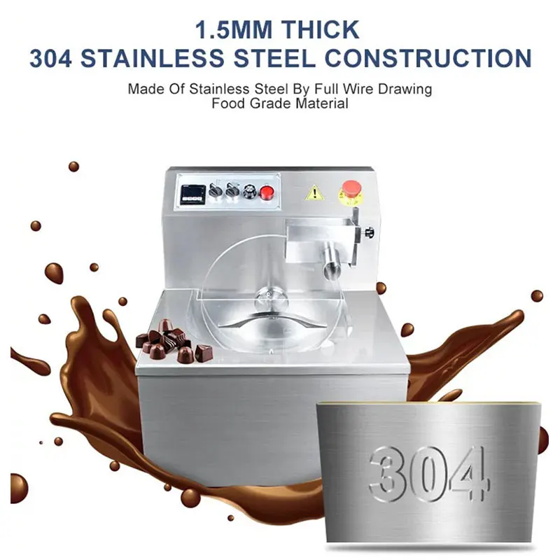 테이블형 초콜릿 템퍼링 기계 초콜릿 녹이기 코팅 기계