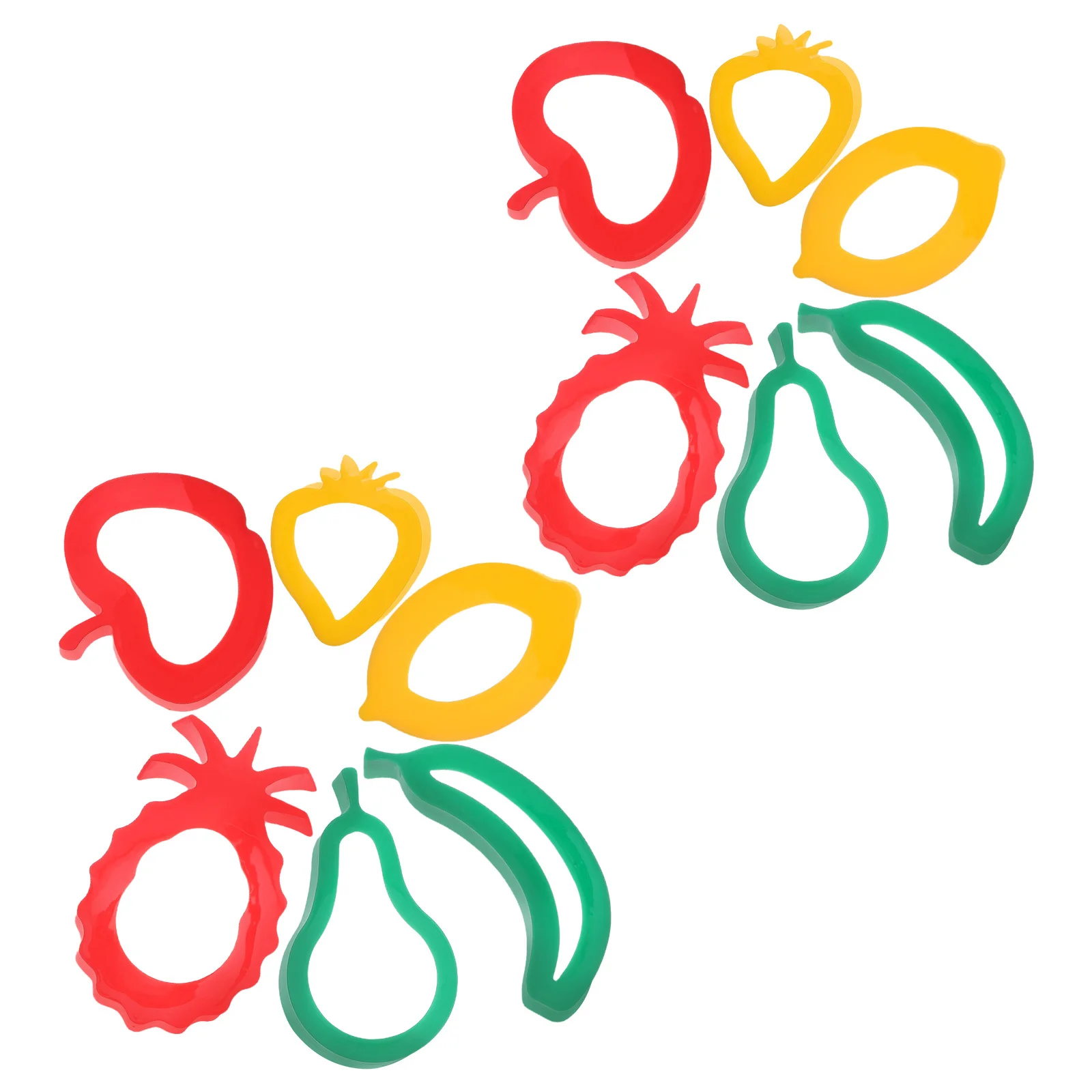 1 ensemble d'accessoires de jeu de pâte, emporte-pièces à fruits en plastique, outils de modélisation d'argile pour enfants, outils de jeu créatifs en pâte