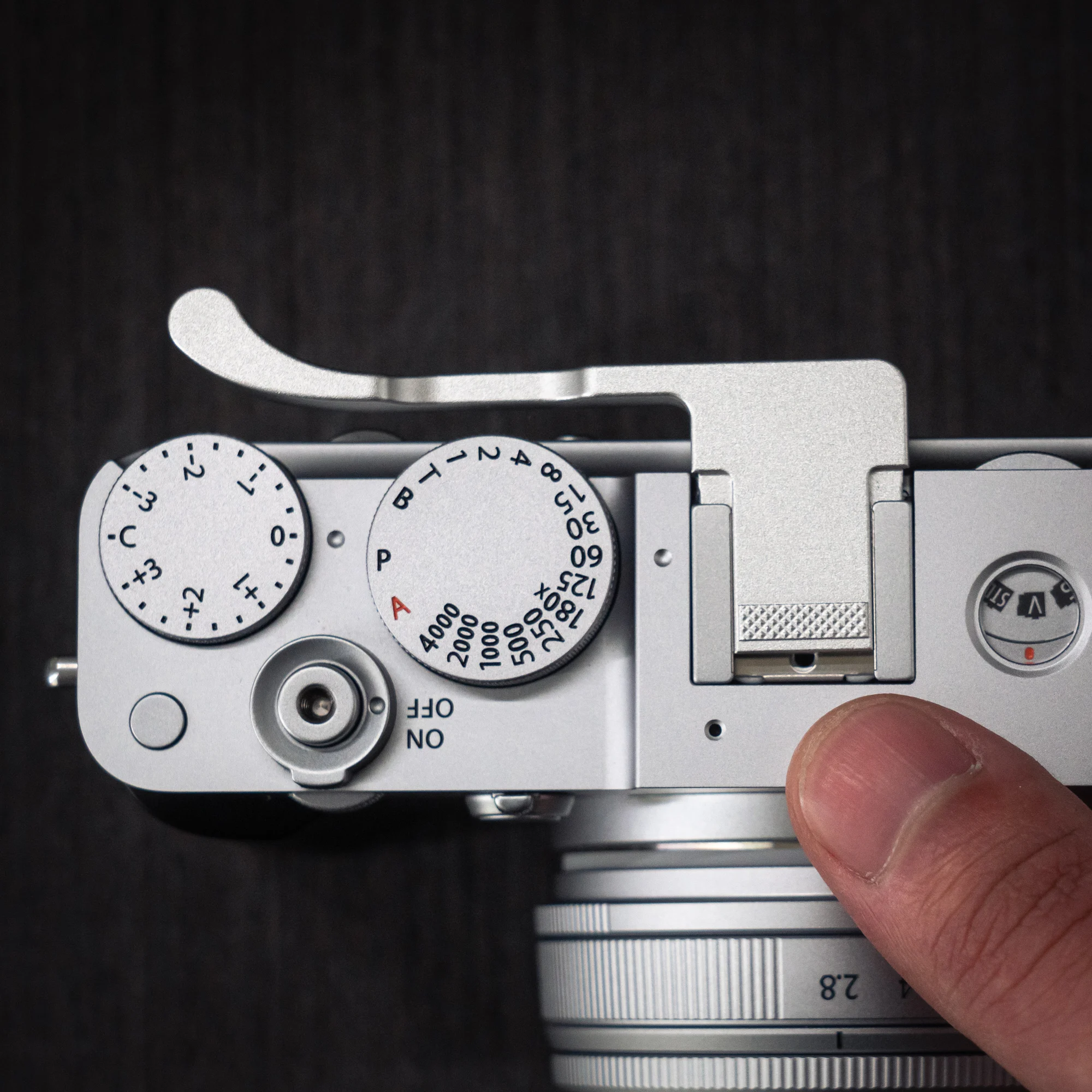 Aluminium-Metall-Thumb-Up-Griff für Fujifilm XE5 Fuji X-E5 Kamera-Handgriff – Detail 4