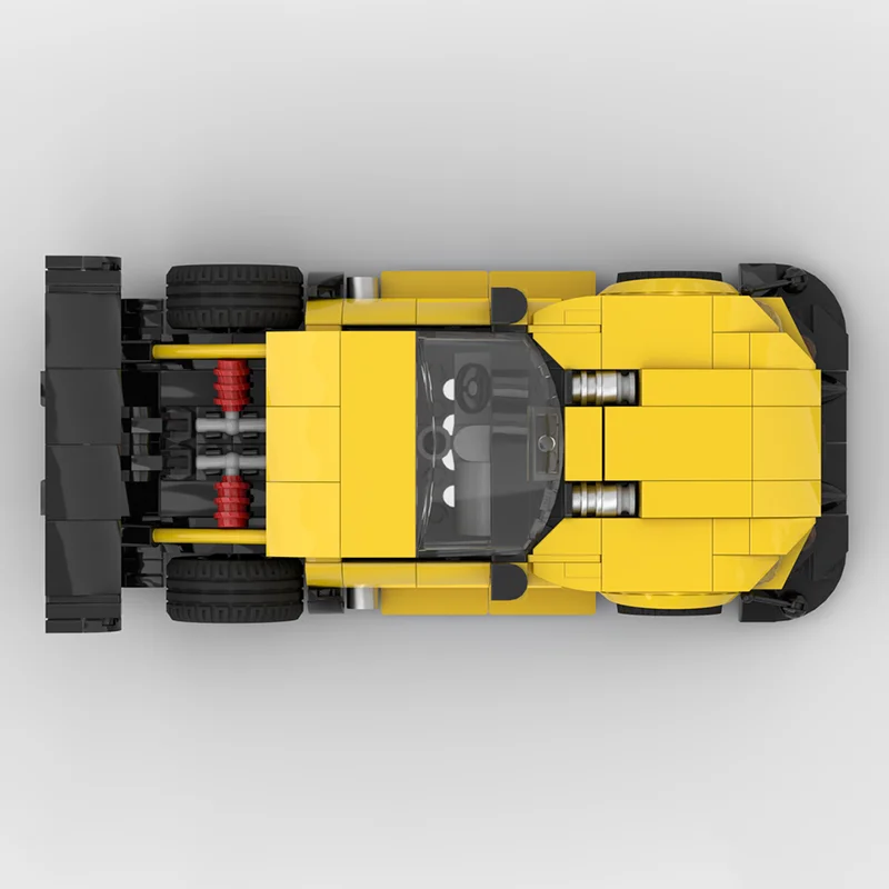 323 stücke MOC Mercedes Benz Pikes Peak City Champions Super Auto Modell Gebäude Weihnachten Geschenk Blöcke Architektur Spielzeug Ziegel