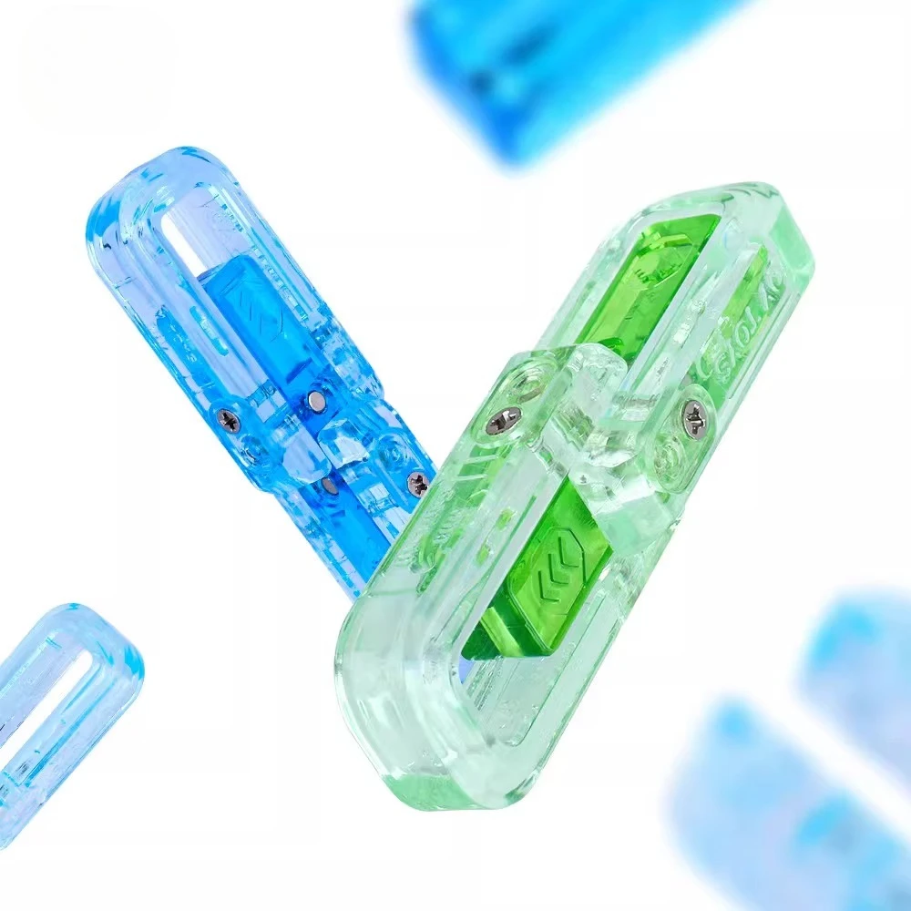 QYEDC مادة الكمبيوتر الجديدة ذات الدفع المزدوج الميكانيكية على شكل بيضة لعبة تململ مغناطيسية لتخفيف التوتر