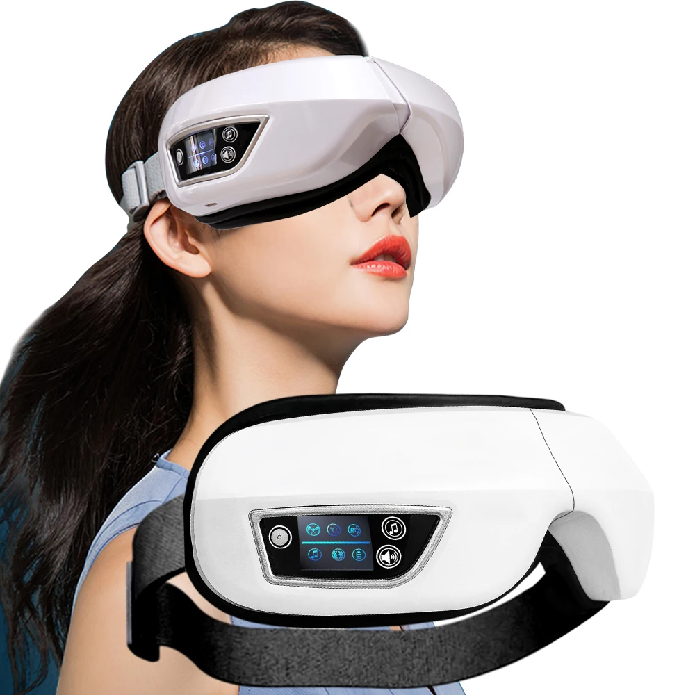 Knead Eye Massager Folding Vibration Airbag Compress Smart Eye Care Instrument Music Soothing Eye Massage Relax Fatigue Device
