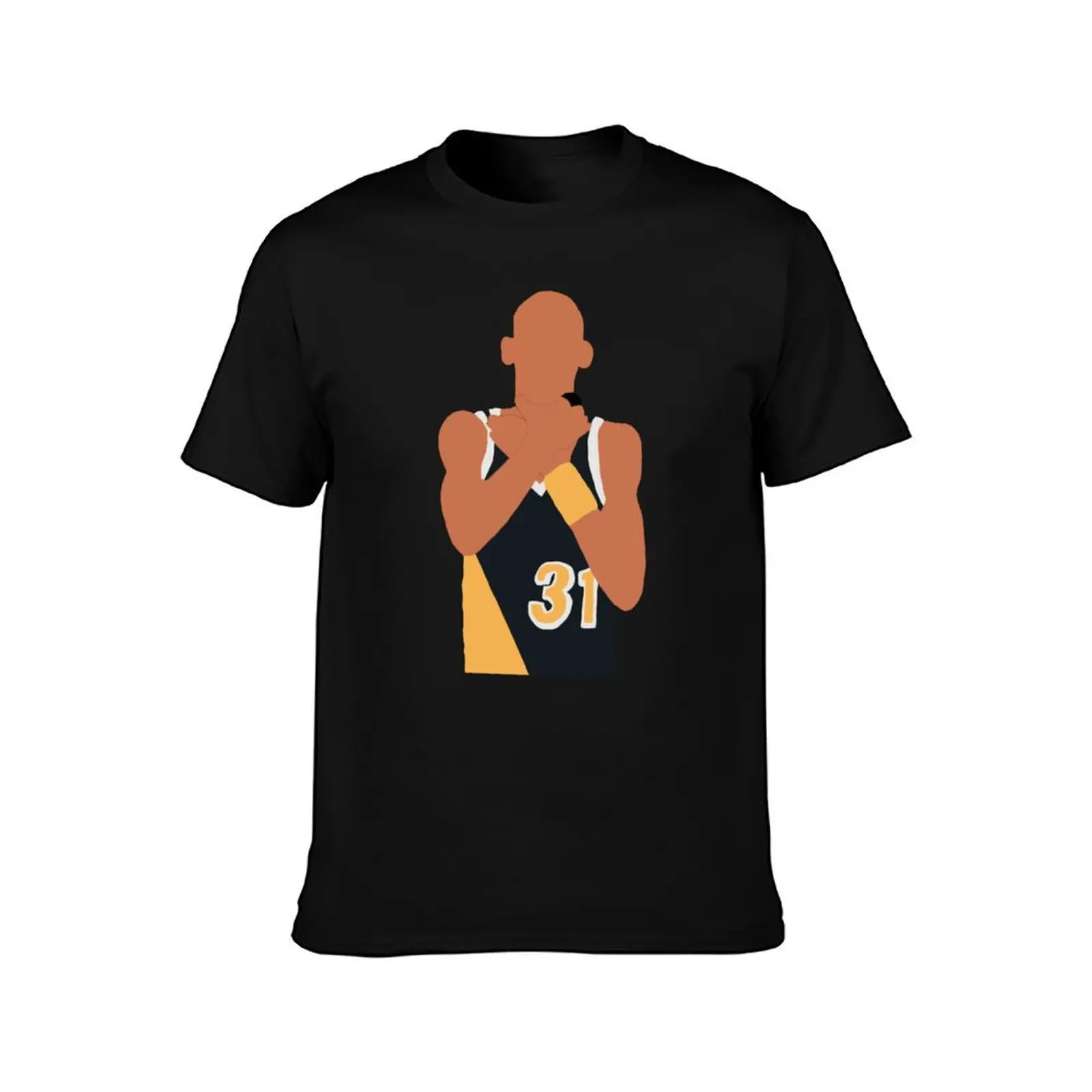Reggie Miller Choke Sign T-Shirt t shirt man luxury T-Shirt