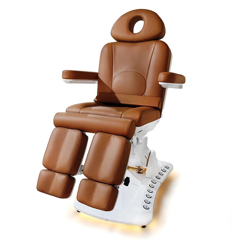 Electric Podiatry Chair 5 Motors Built in Foot Control Split Leg  Pedicure Chair Beauty Bed for Salon Spa Tatoo Medical Clinic