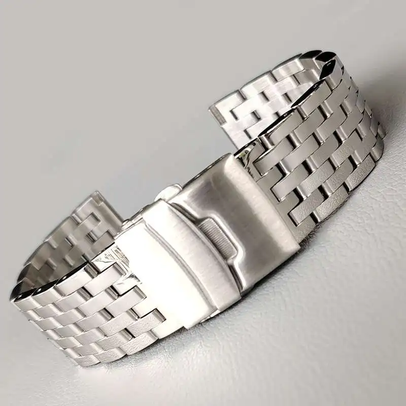 20mm 22mm stainless steel Jubilee Straight End Watch Band Strap Bracelet Fit For SEIKO TISSOT CASIO OMEGA TIMEX Universary Watch