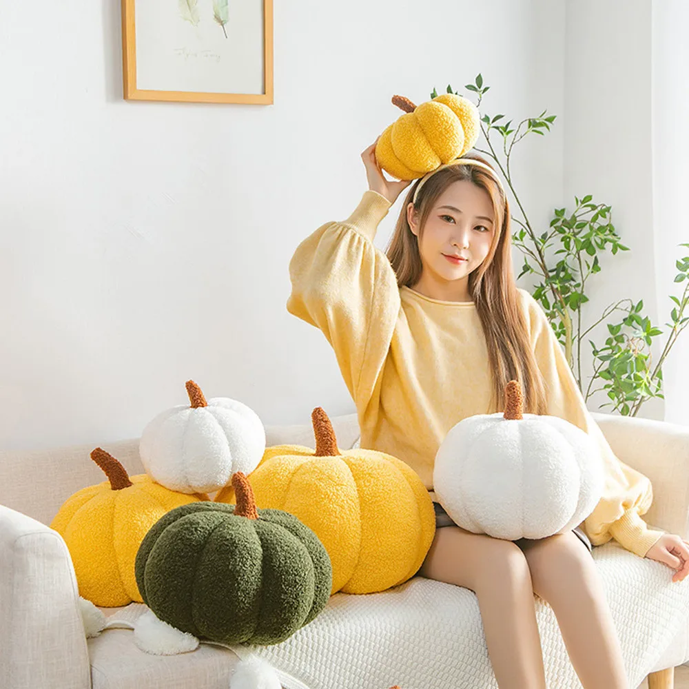 20cm kawaii nordischen Halloween Kürbis Plüsch tier Plüsch tier weiche Pflanze ausgestopfte Puppe Feiertage Requisiten dekorative Wurf kissen für Kinder – Detail 12