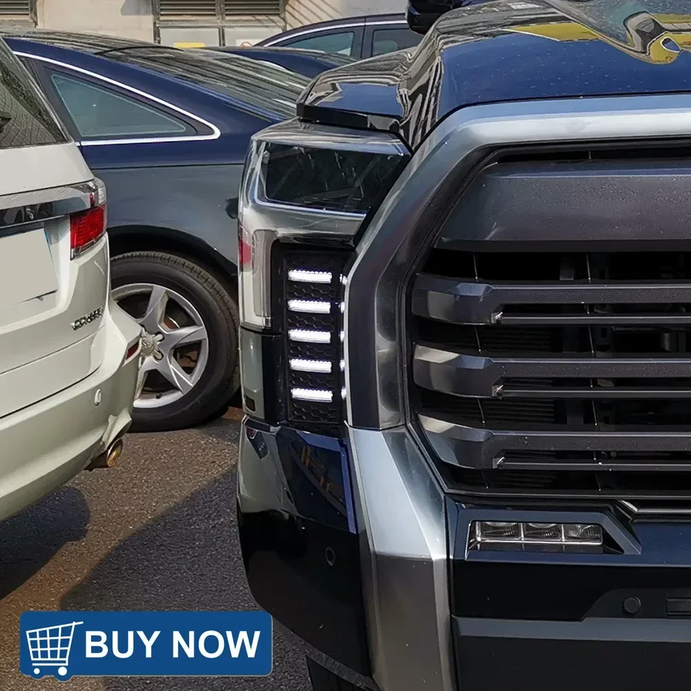 

Для Toyota Tundra Sequoia 2022-2023 автомобильные передние фонари в сборе, обновление автомобиля, динамические светодиодные дневные ходовые огни, аксессуары для инструментов