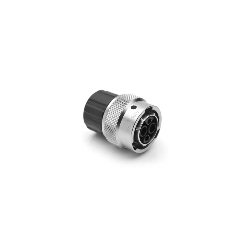 RT06122SNHEC03,Female Plug,4P,Tab Width 1.0+2.5 mm,Circular Connector Housing,Waterproof,Bayonet Lock,Coupling Nut