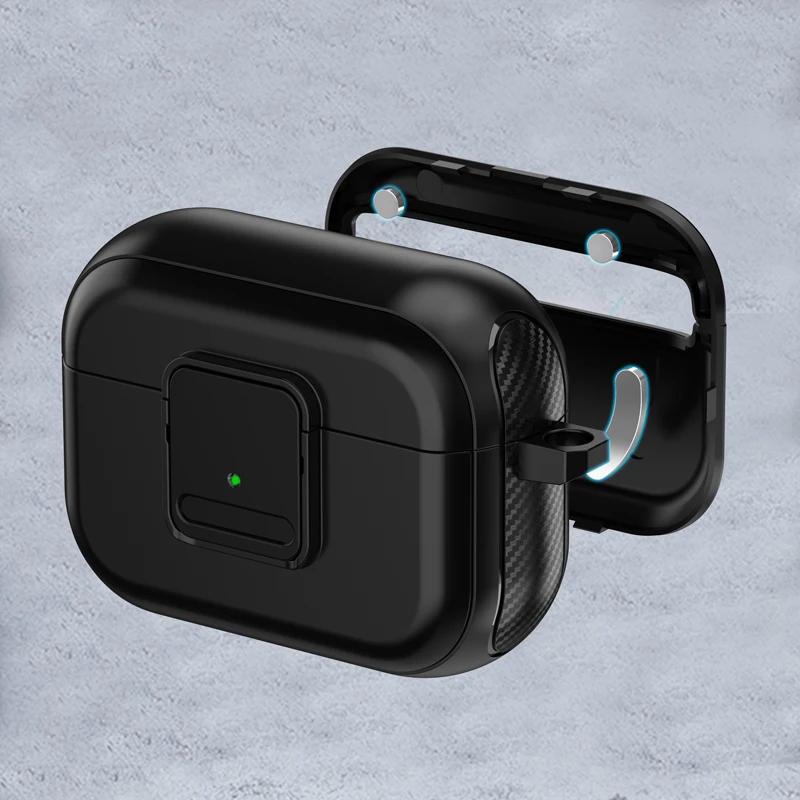 Funda a prueba de golpes para Airpods Pro 2, funda para Airpods 3, 2, 1, TPU + PC + interruptor magnético, funda para auriculares, accesorios más