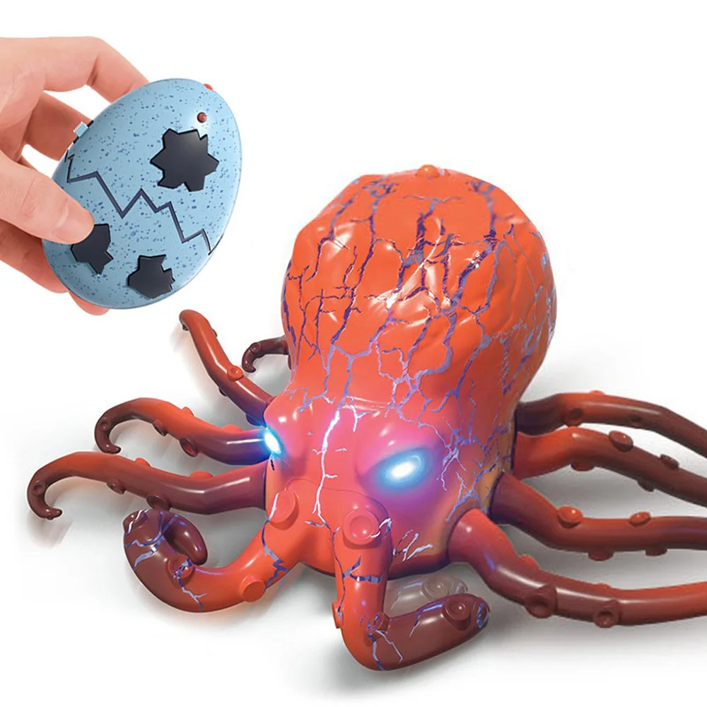 Infrared Remote Control Electric Crawling Octopus Toy Realistic Simulation Sea Animal Model for Fun Prank & Kids Gift HG37