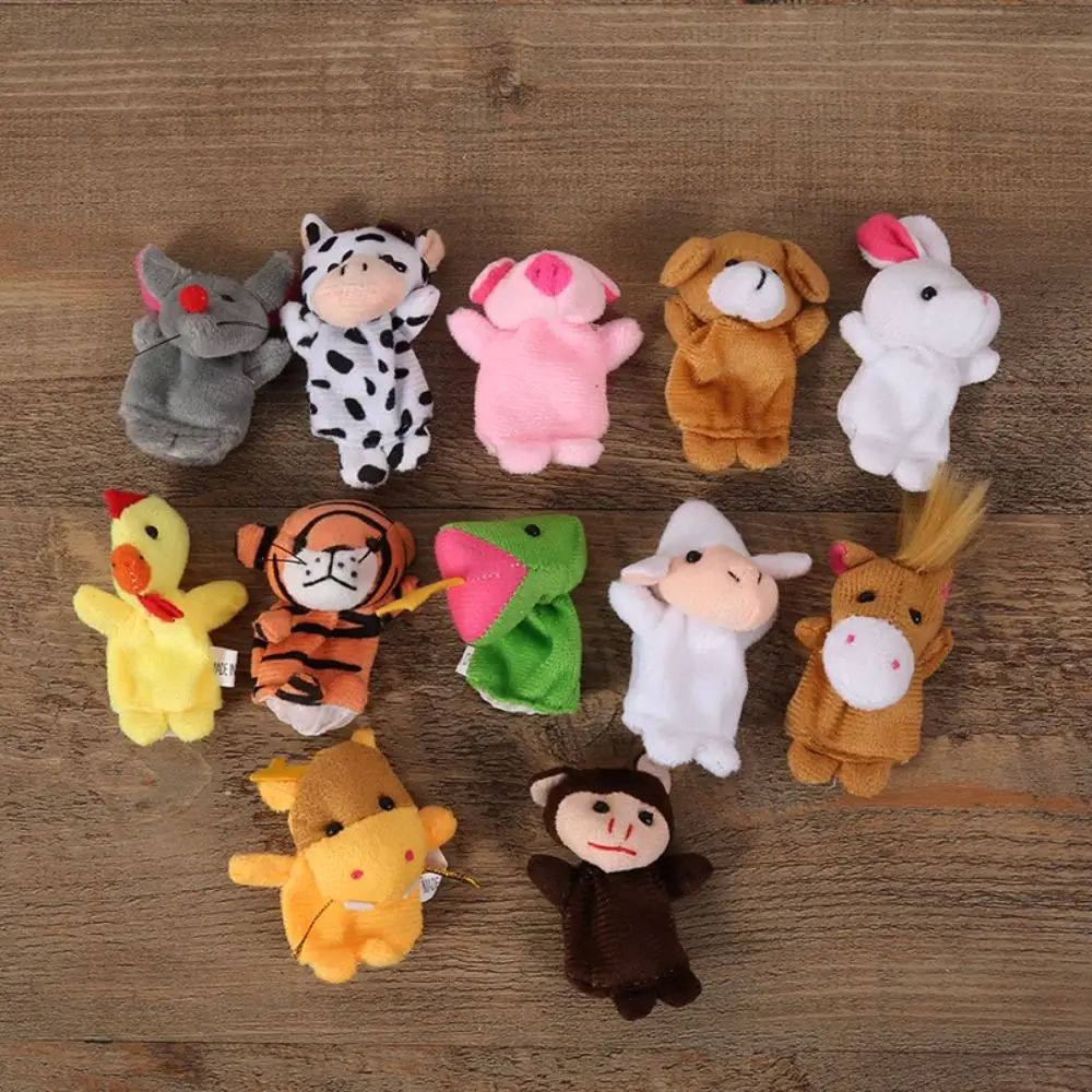 Educational Toy Mini Animal Hand Puppet Sea Animals Montessori Doll Finger Puppet Toy Set Starfish Rabbit
