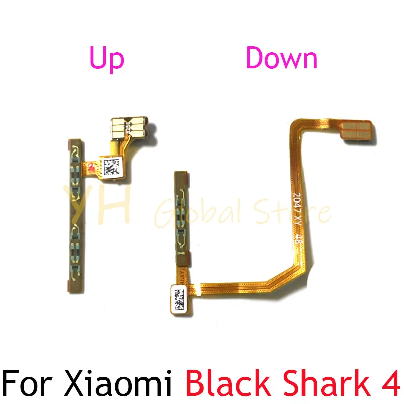 2PCS For Xiaomi BlackShark Black Shark 4 Up Down Press Sensor Flex Cable Sensor of Pressure Flex Ribbon Parts