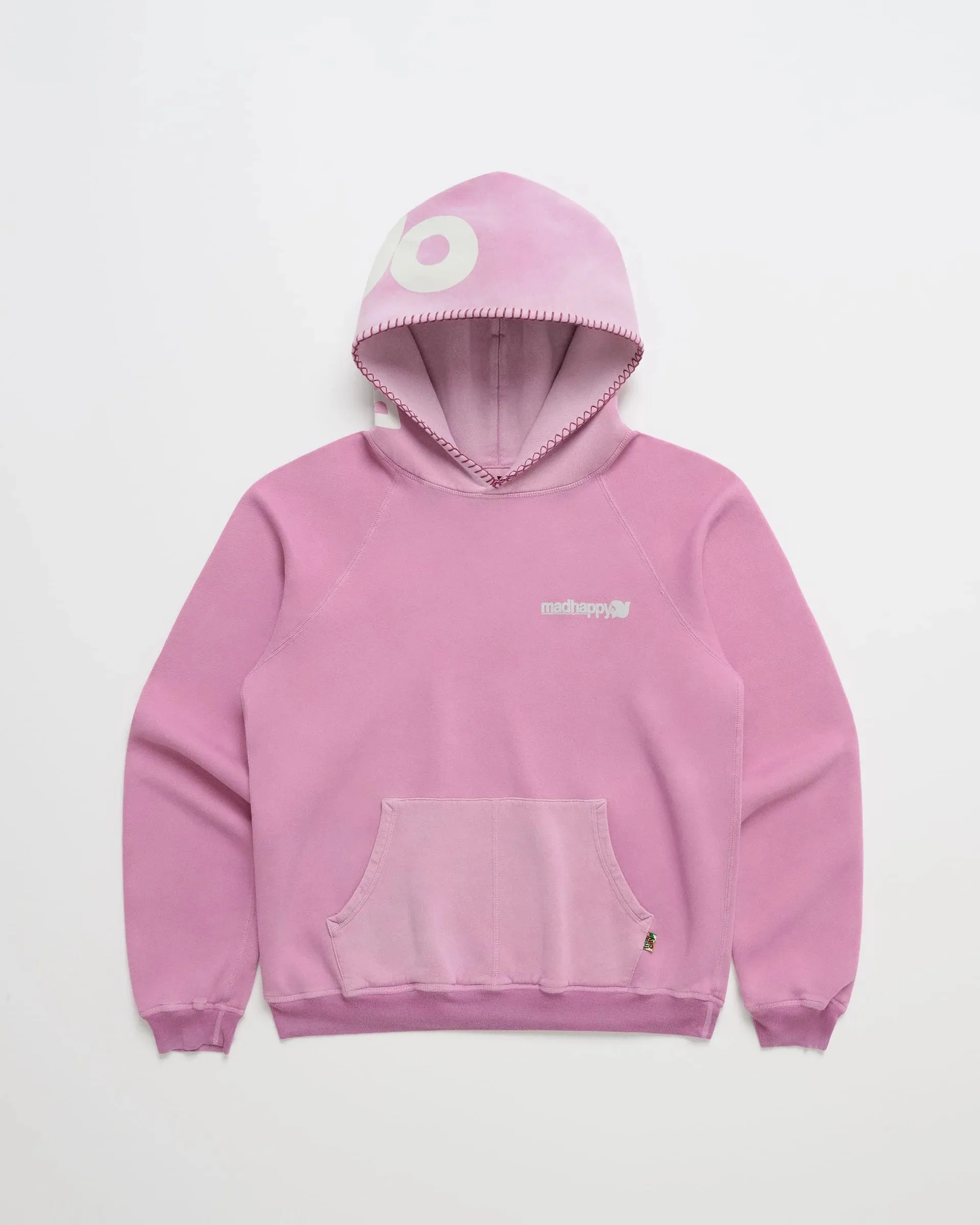 Y2K Vintage Pink Hoodie Fashion Brand Letter Printing Whip Stitch Edge Oversized Fleece Unisex Streetwear Graphic Sweatshirt